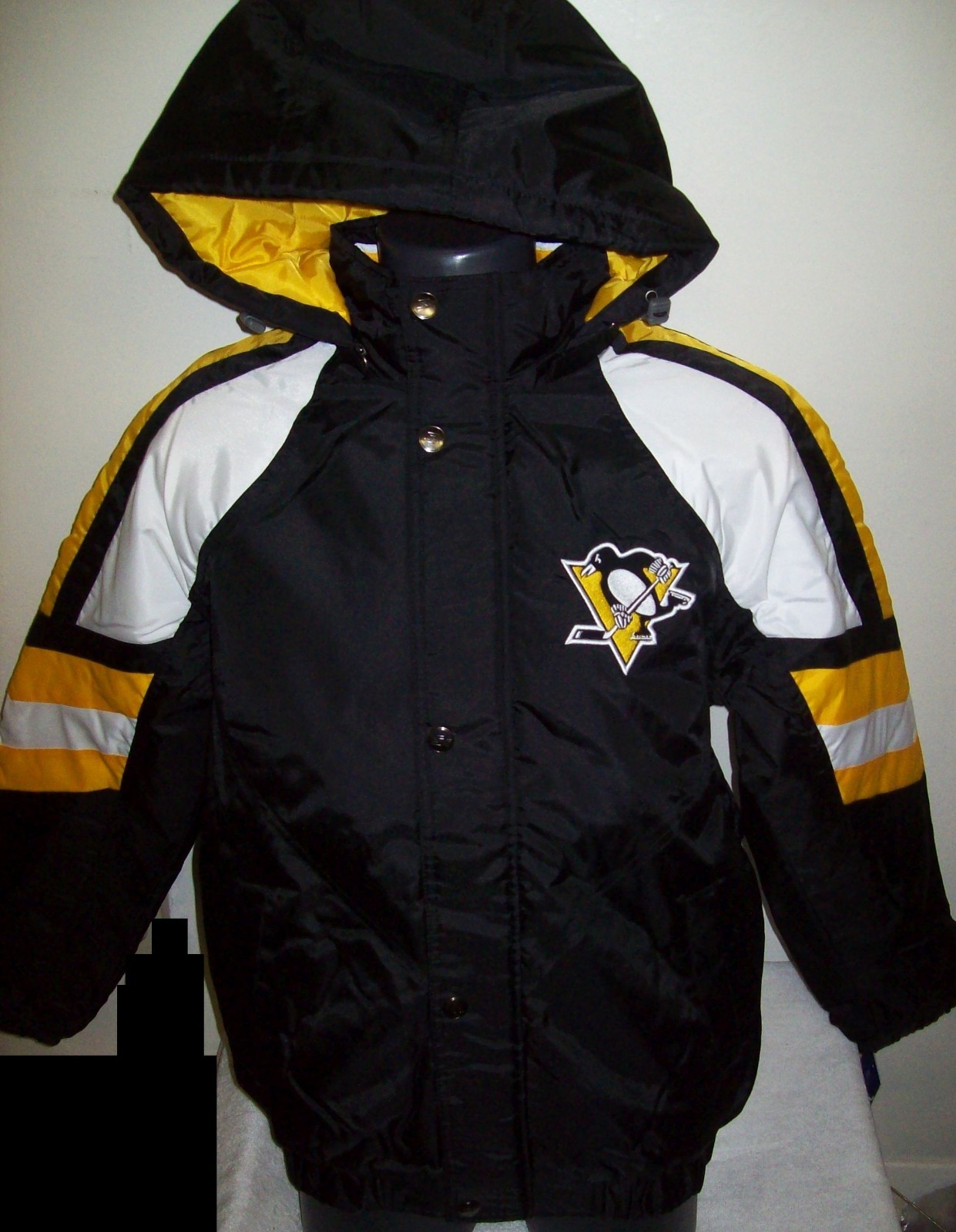 PITTSBURGH PENGUINS STARTER PRO LINE Hooded Parka SMALL, LARGE