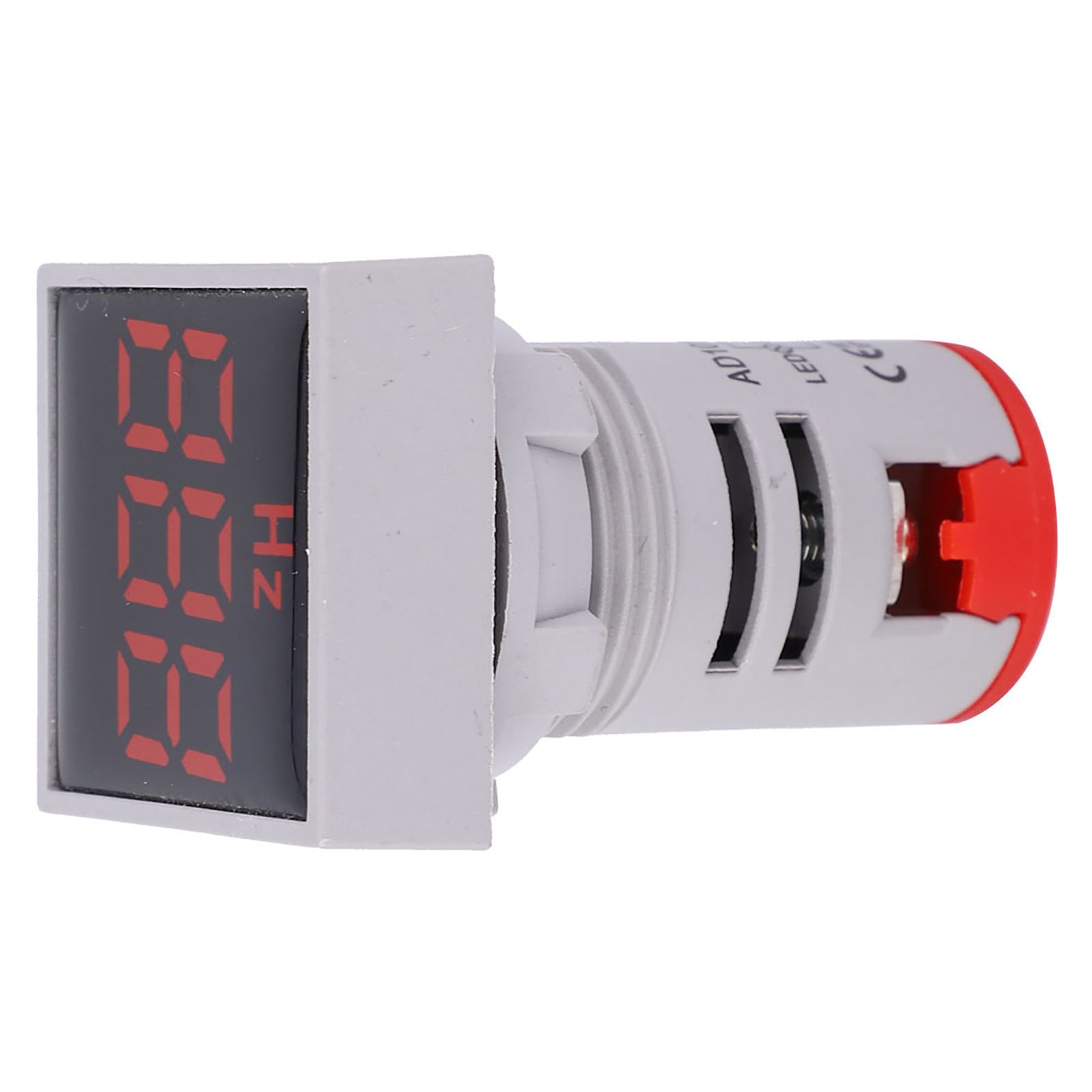 (Red)Square Digital Display LED Indication Light AC100~380V 20~75Hz