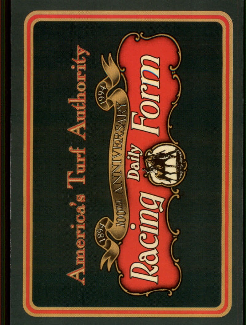 Daily Racing Form 100th Anniversary (1993 Horse Star) Horse Racing Cards