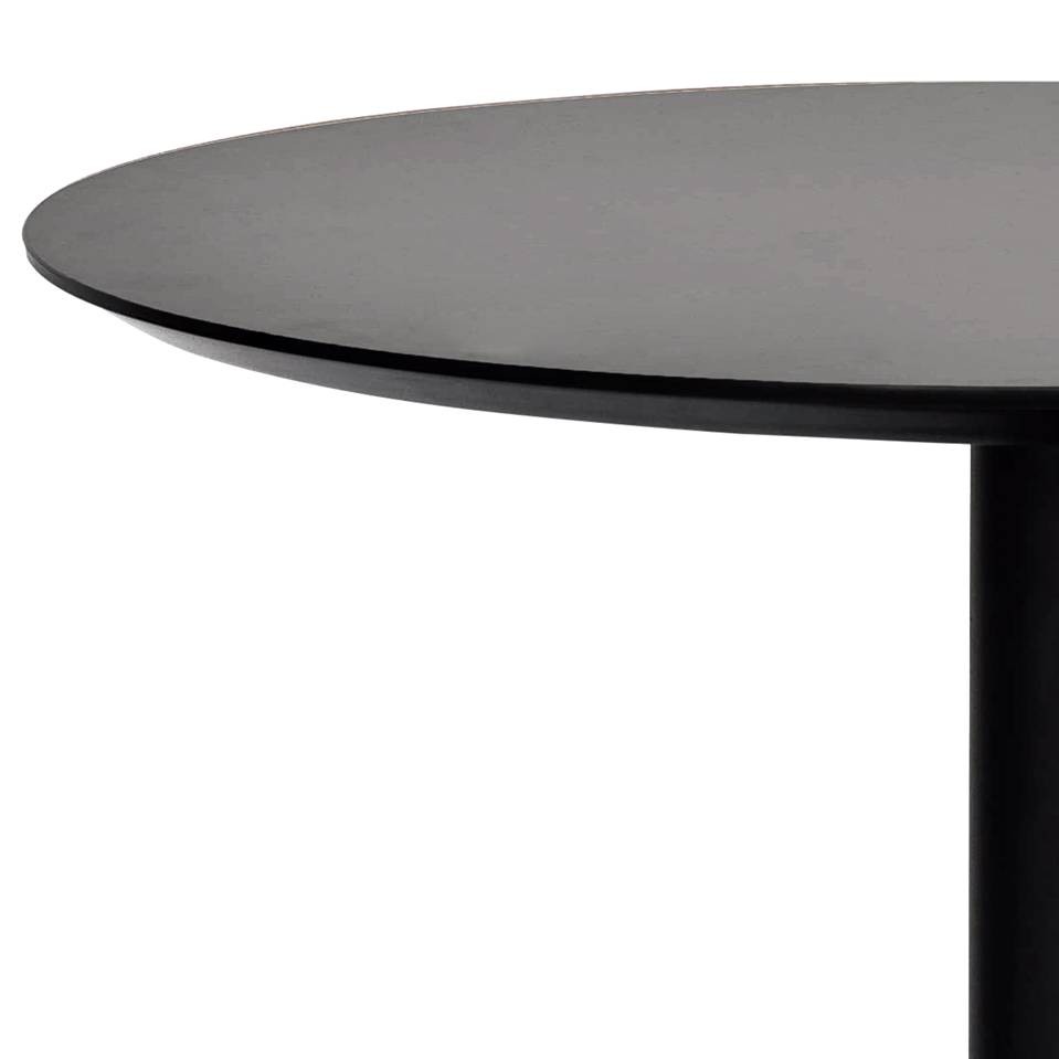 Paras 31 1/2" Wide Black Round Bistro Table