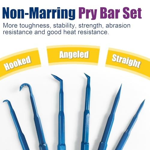 20PCS Delicate Pickup Tool Set, Non-Marring Scraper & Pry bar Kit,