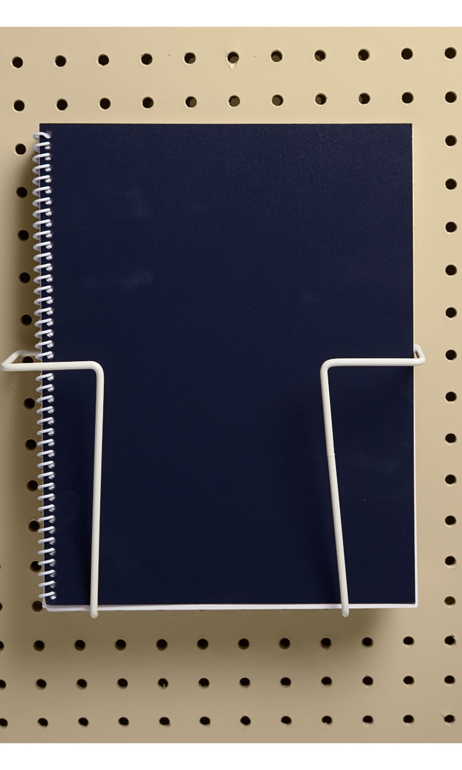 SSWBasics 2-Piece Expandable Literature Peg Board Shelf 6 1/2”H x 2”D (Each