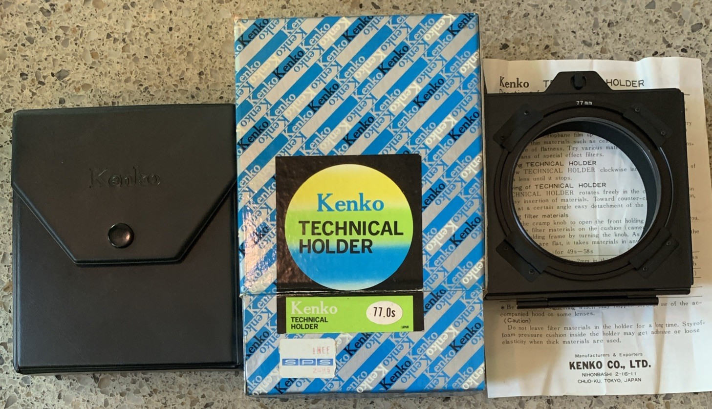 Kenko Technical Holder  77mm with Case In Original Box W/ Directions