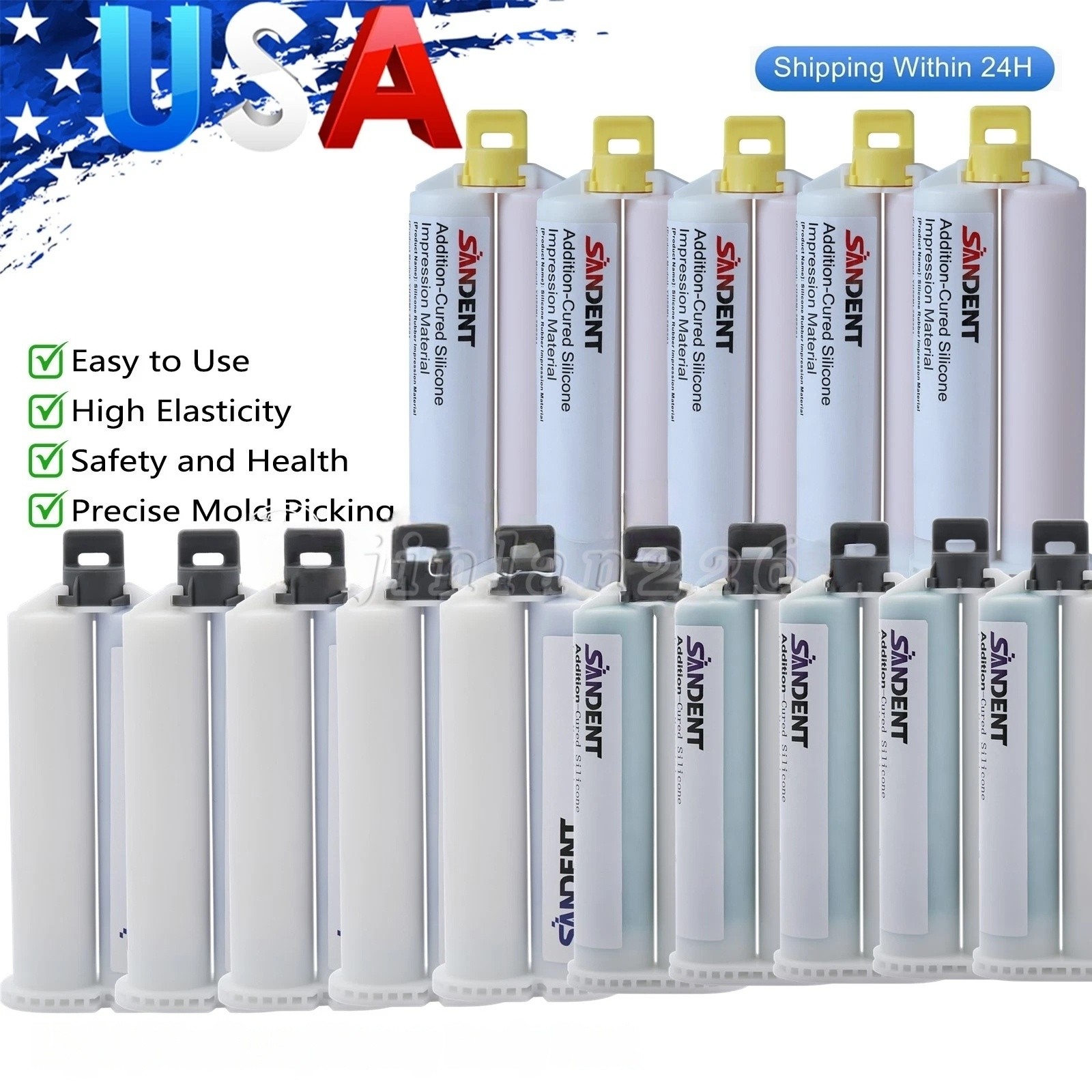 50ML VPS Impression Material Fast/Regular Set HP PVS Cartridges