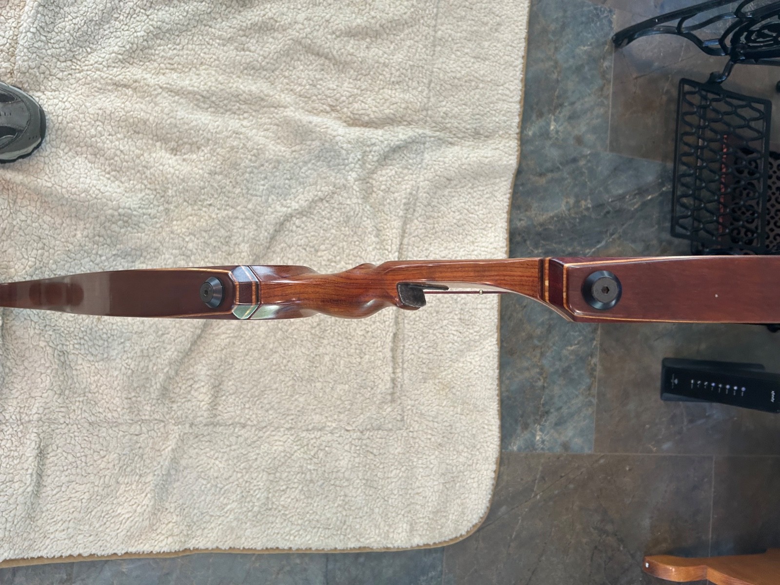 rare Brackenbury recurve bow (exotic woods)