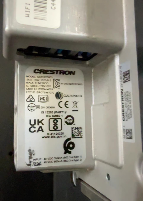 1pcs Crestron TSW-1070-W-S Touch Screen