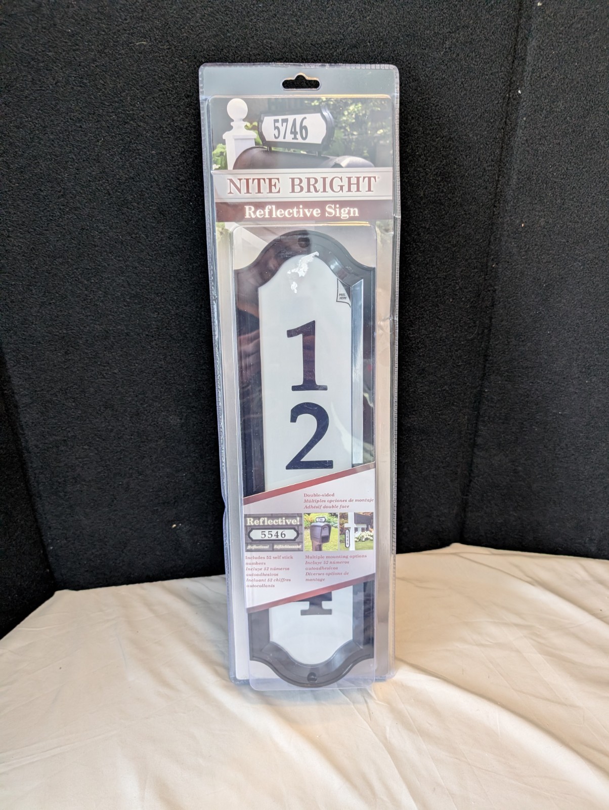 Night Bright Reflective Address Mailbox Sign New