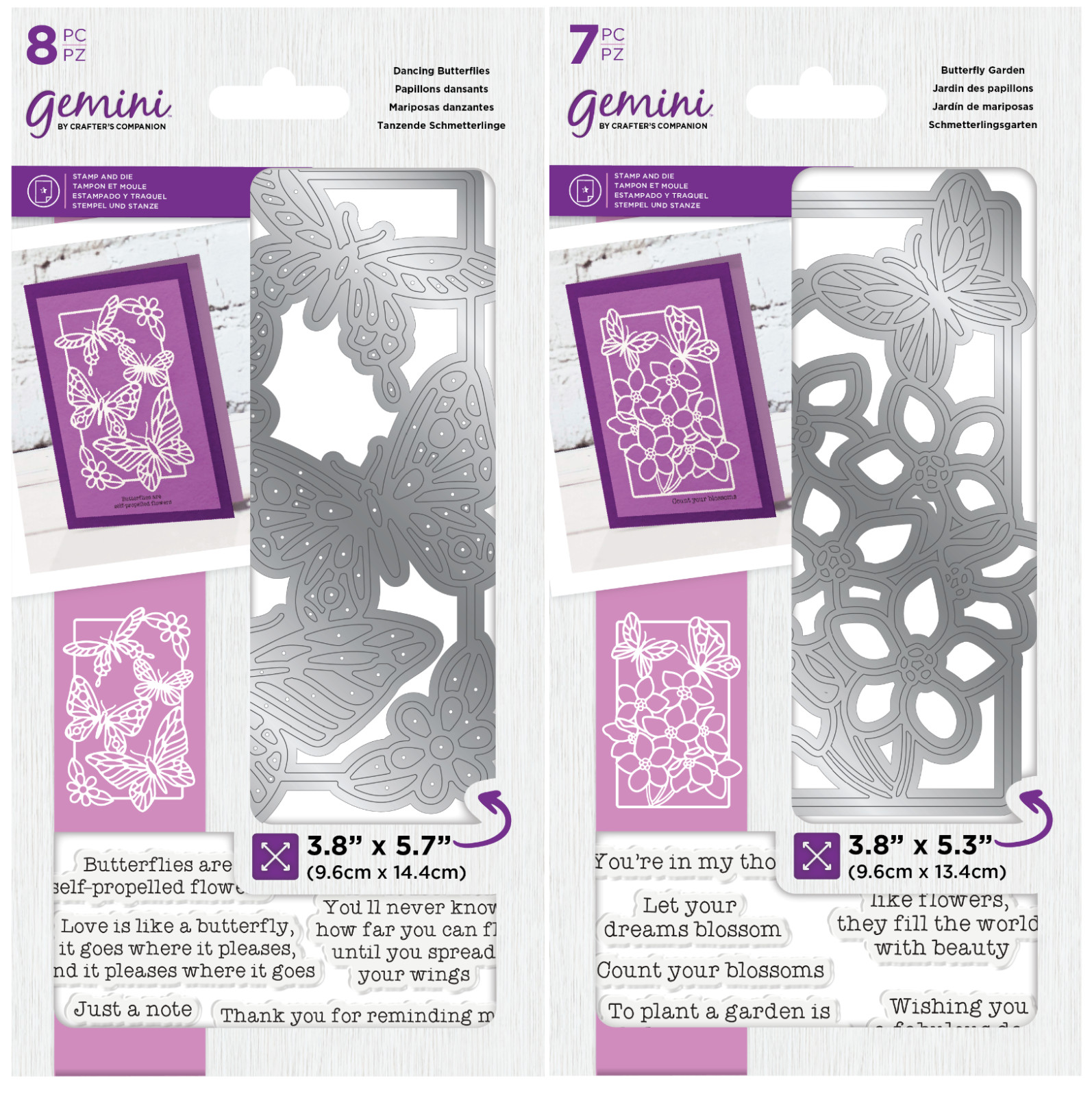 Crafter's Companion Gemini Butterfly World Stamp & Die Set 680251