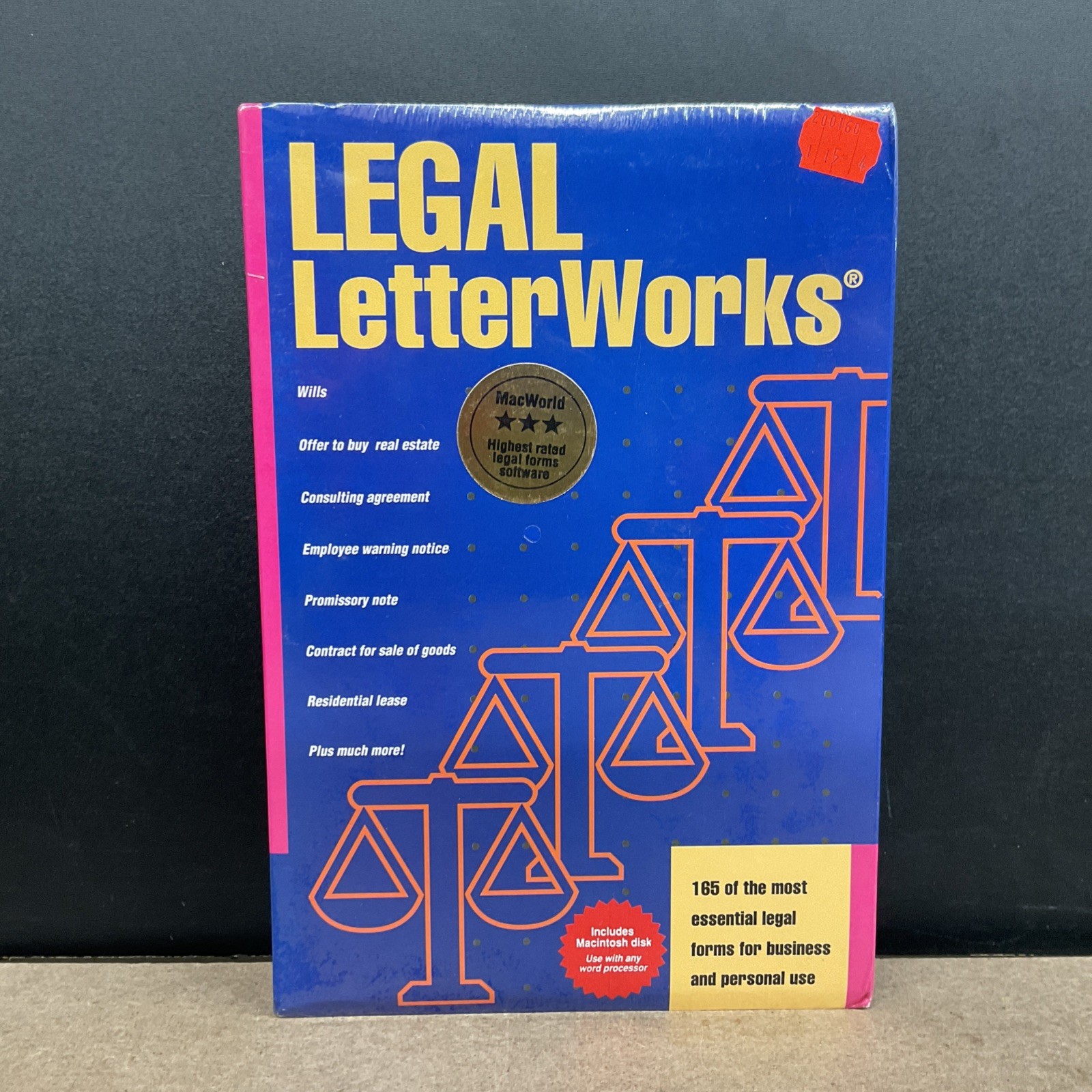 Round Lake Publishing Legal LetterWorks Apple Macintosh Vintage Factory Sealed