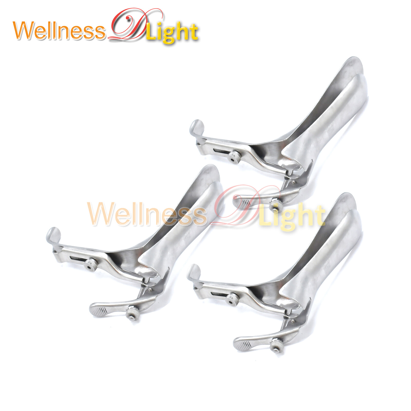3 Pcs Small Open Side Graves Vaginal Speculum Surgical & Gynecology Instruments