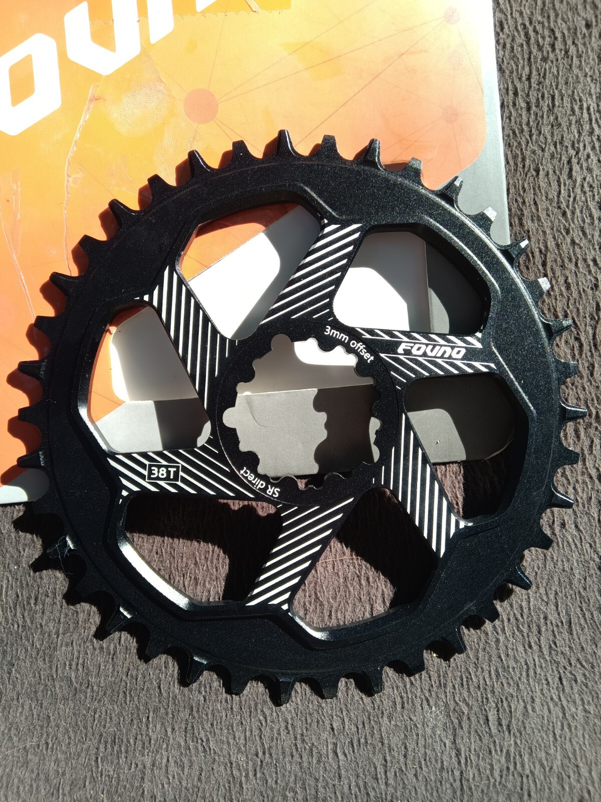 Bike Sprocket Chainring Chain Ring FOVNO 38T Round SR Direct 3mm Offset