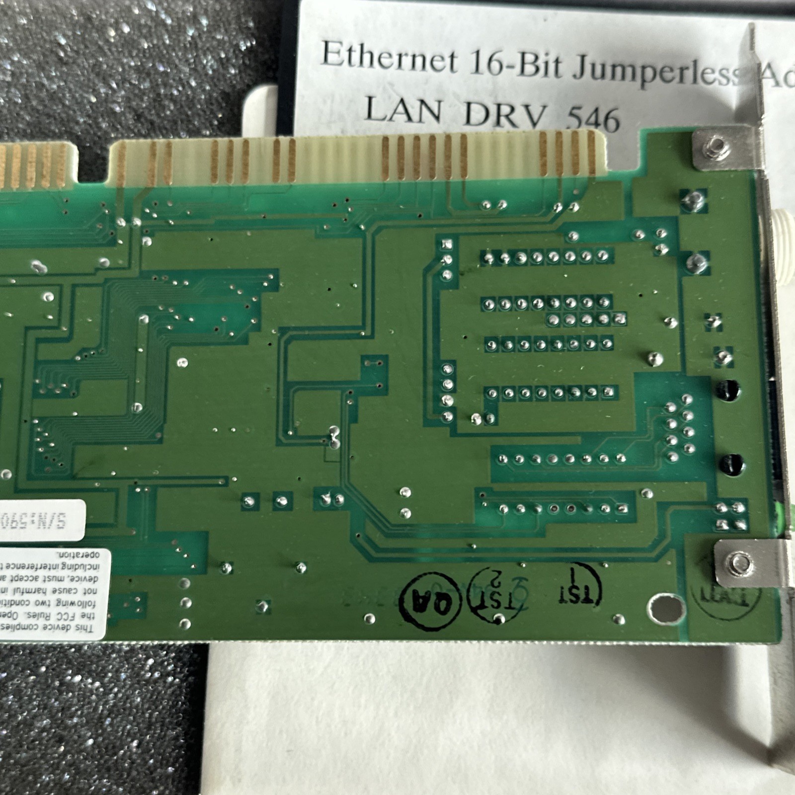Winbond EtherAdapter-16 Ethernet Adapter Card W89C904AXF