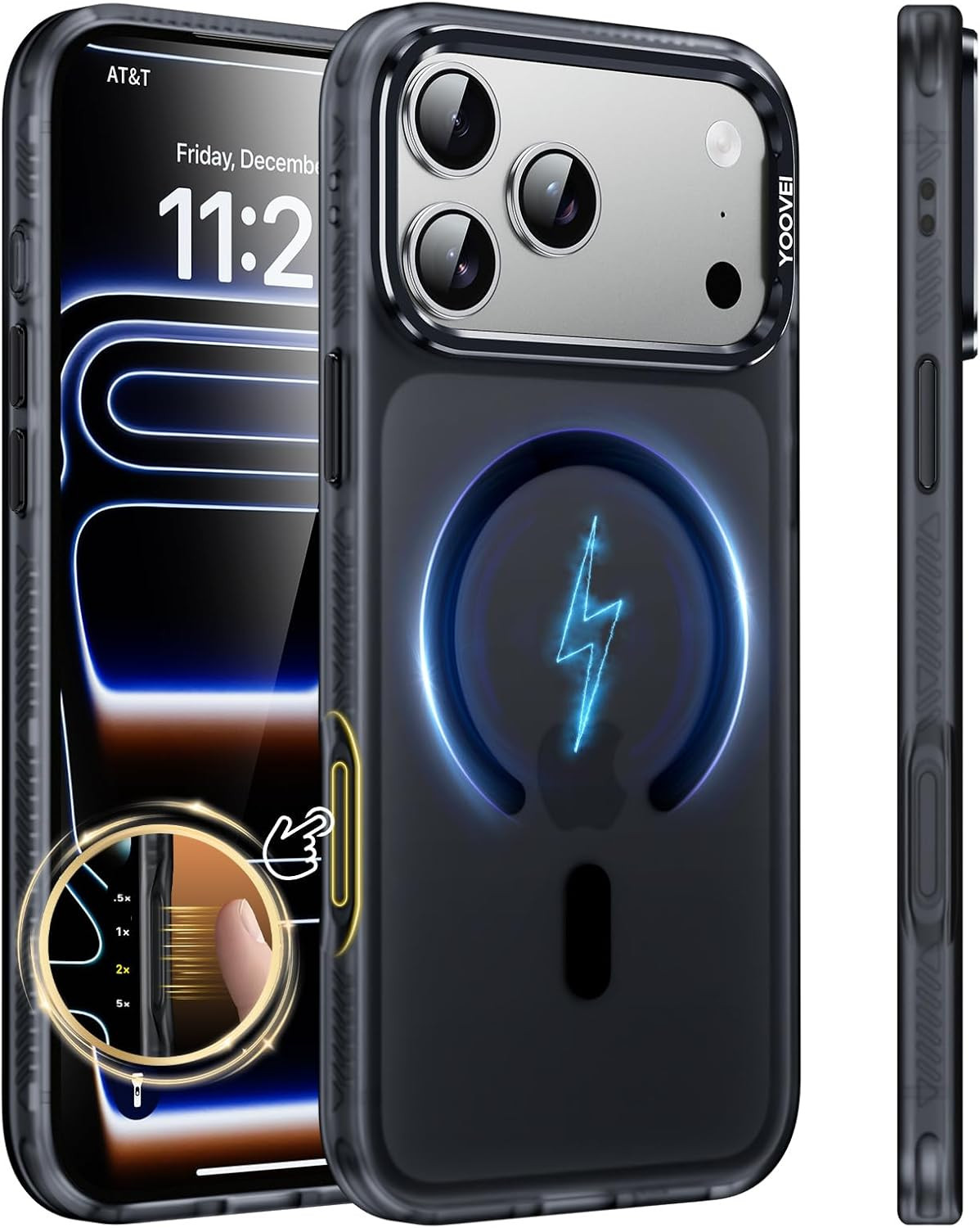 Magnetic & Shockproof for Iphone 17 Pro Max Case,Compatible with Magsafe Soft To