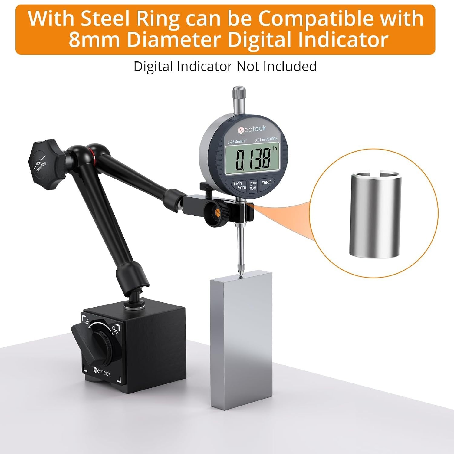 Adjustable Magnetic Base Stand with Strong Stability for Testing Instruments