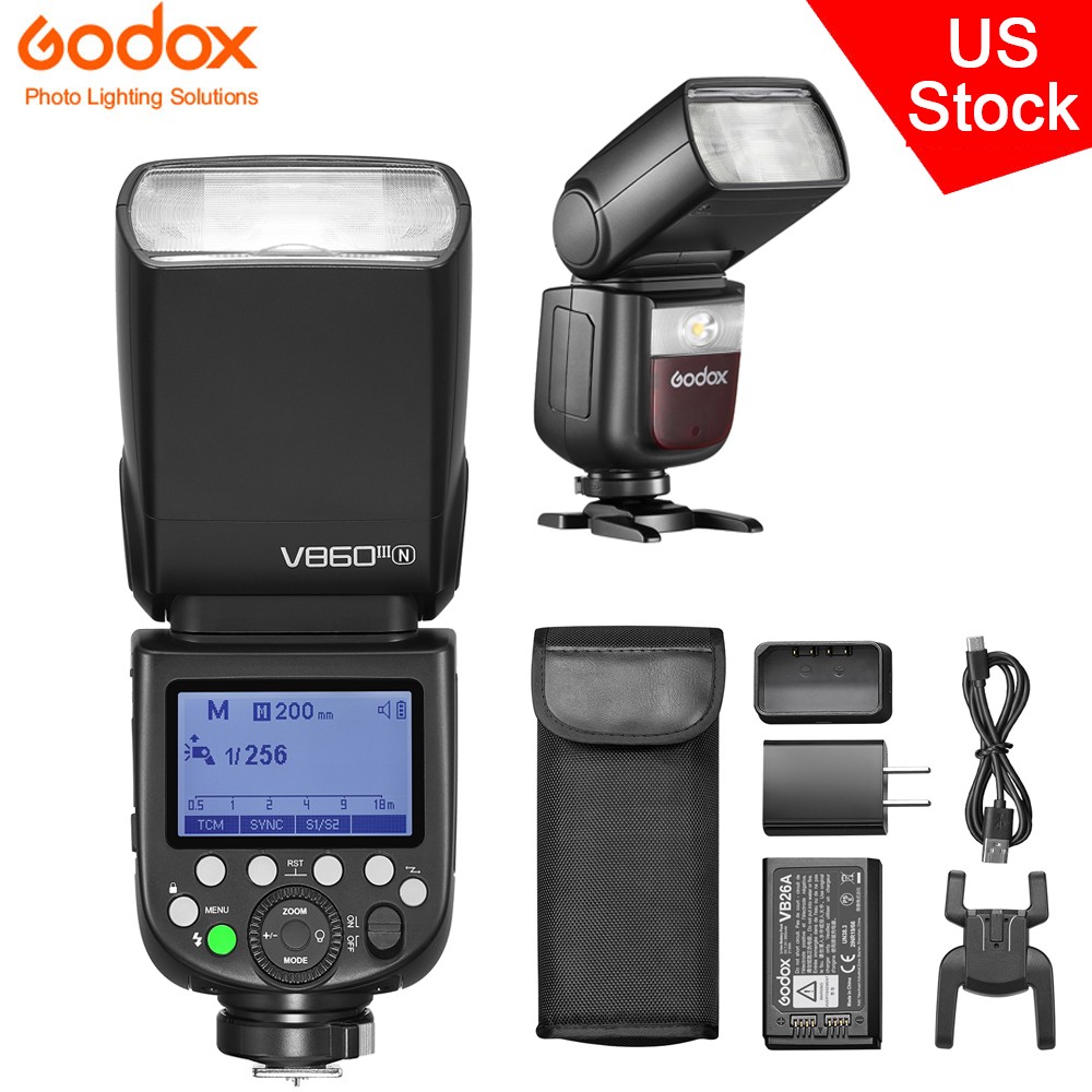 Godox V860III-N TTL HSS 2.4G Wireless X System Flash Speedlite for Nikon Cameras