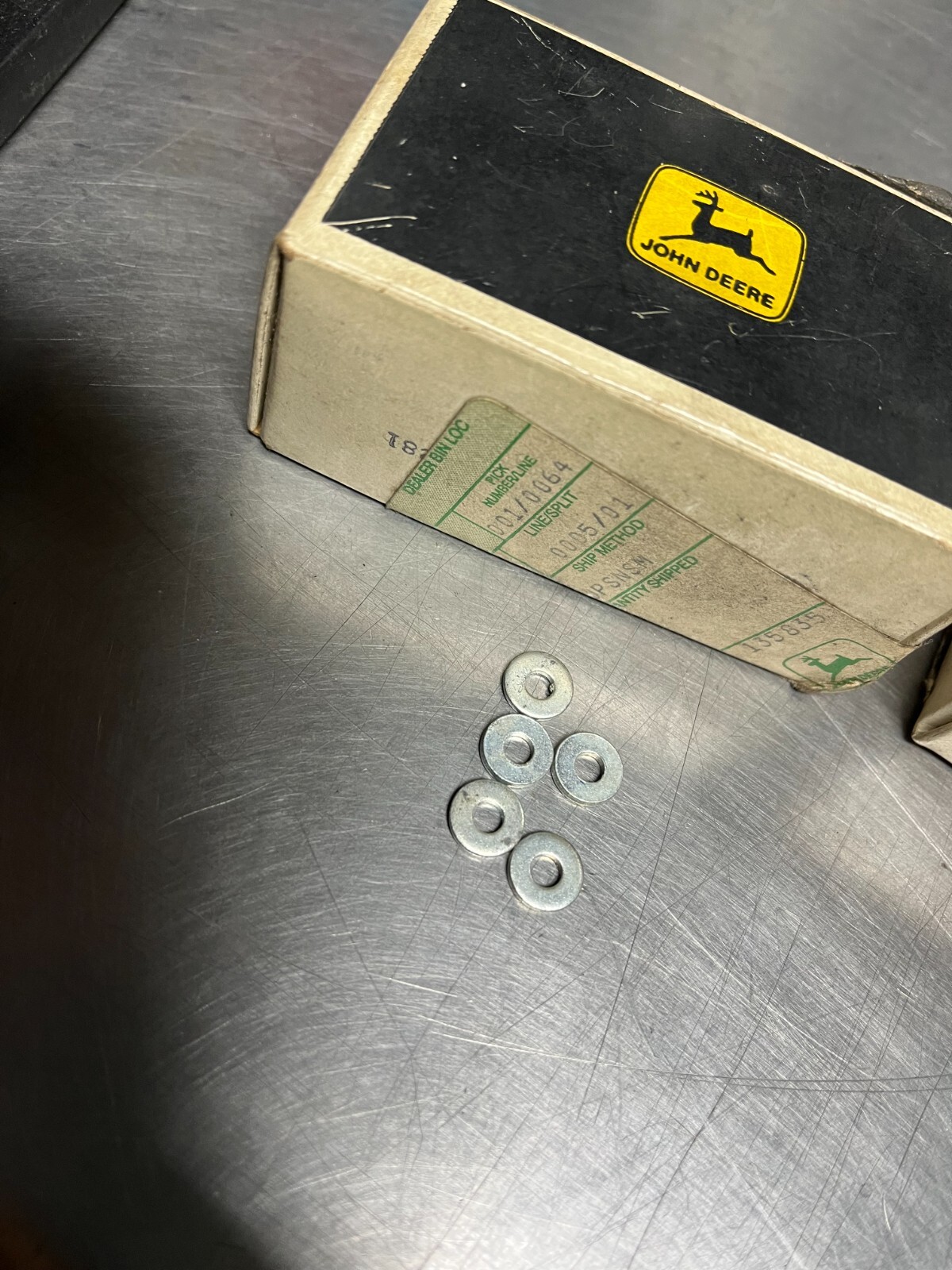 24H1281 OEM John Deere Washer QTY 5