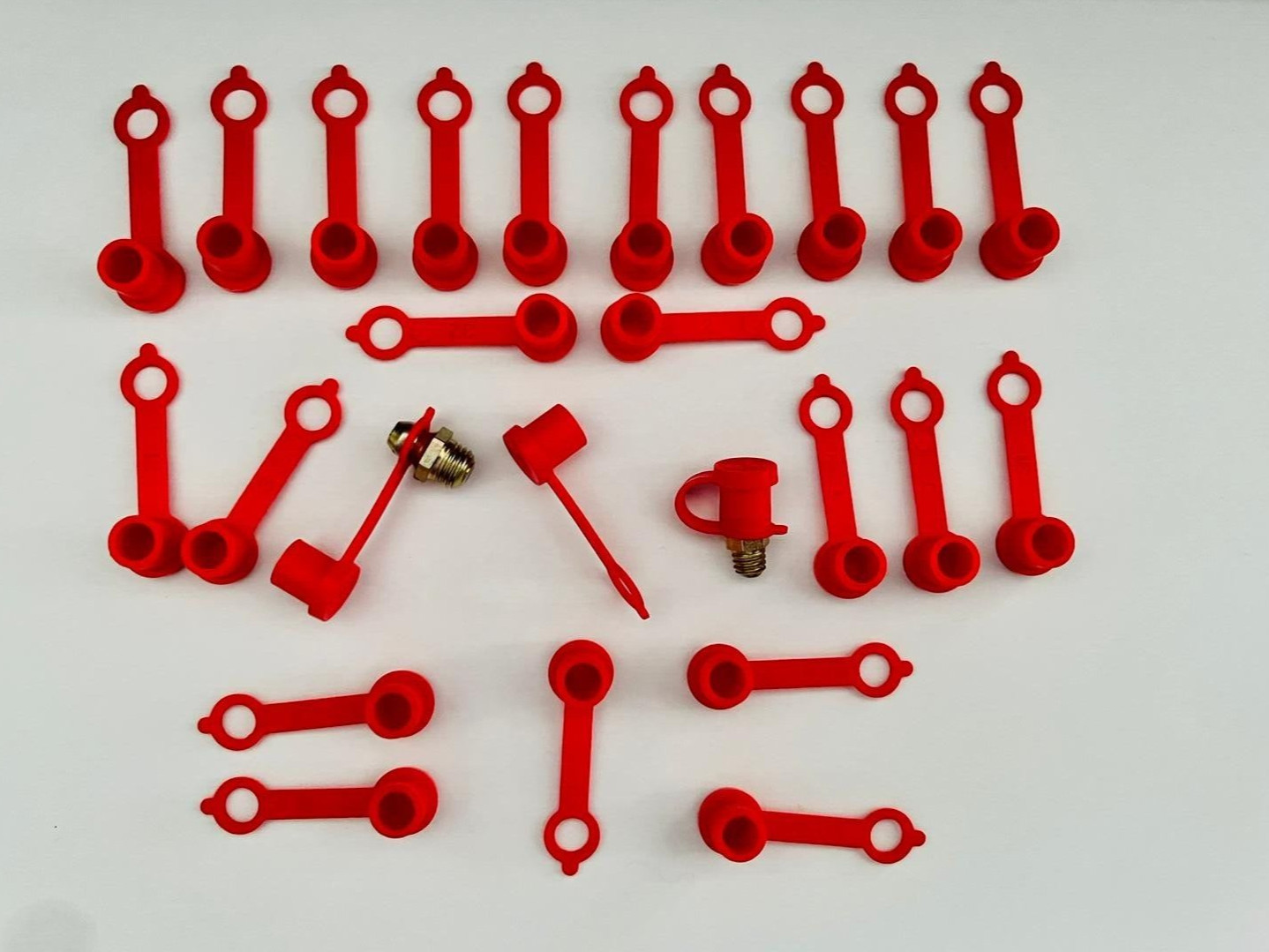 Grease Nipple Caps - 'Bulk Pack' of 25 - Red