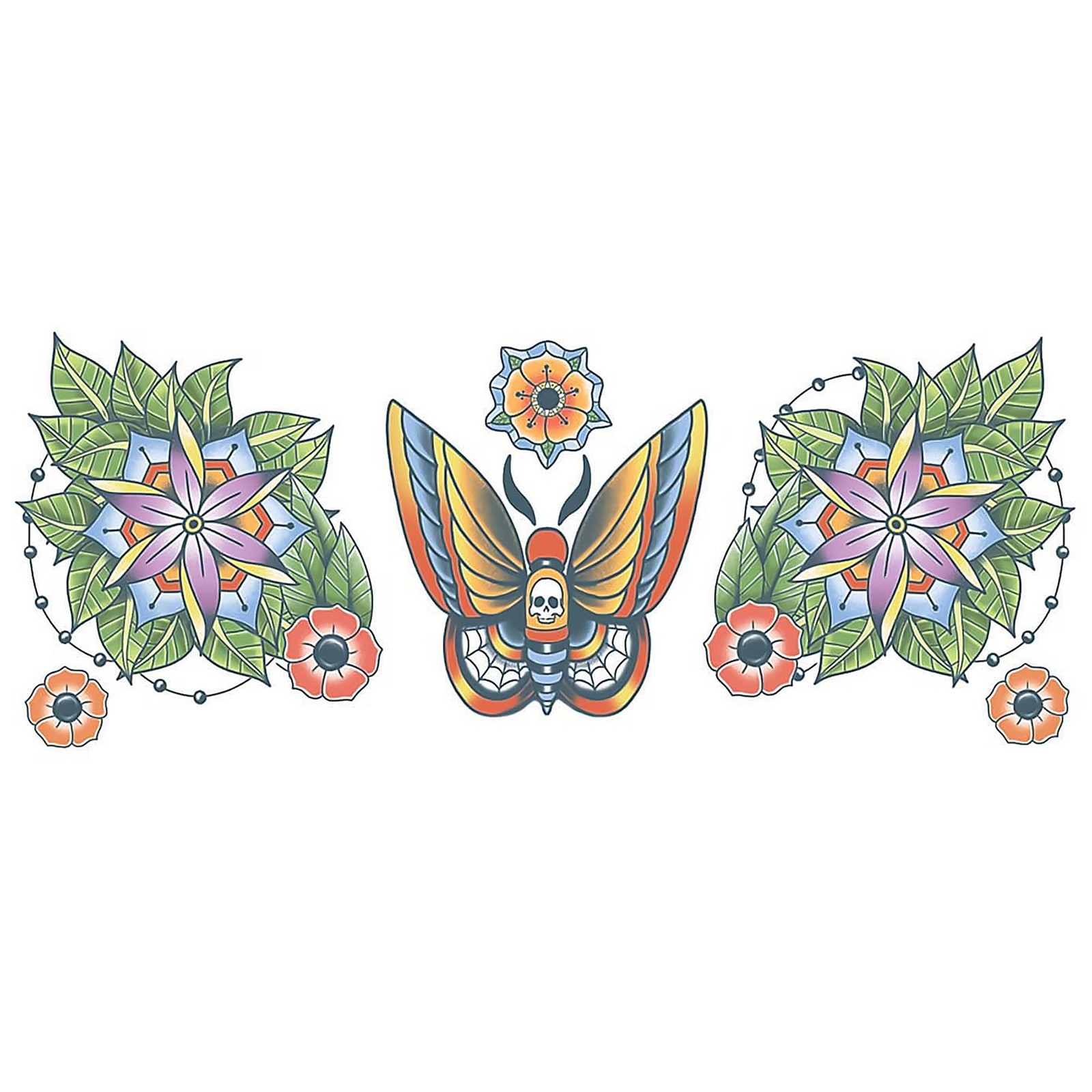Moth Neck Tattoo Fx Costume Accessory