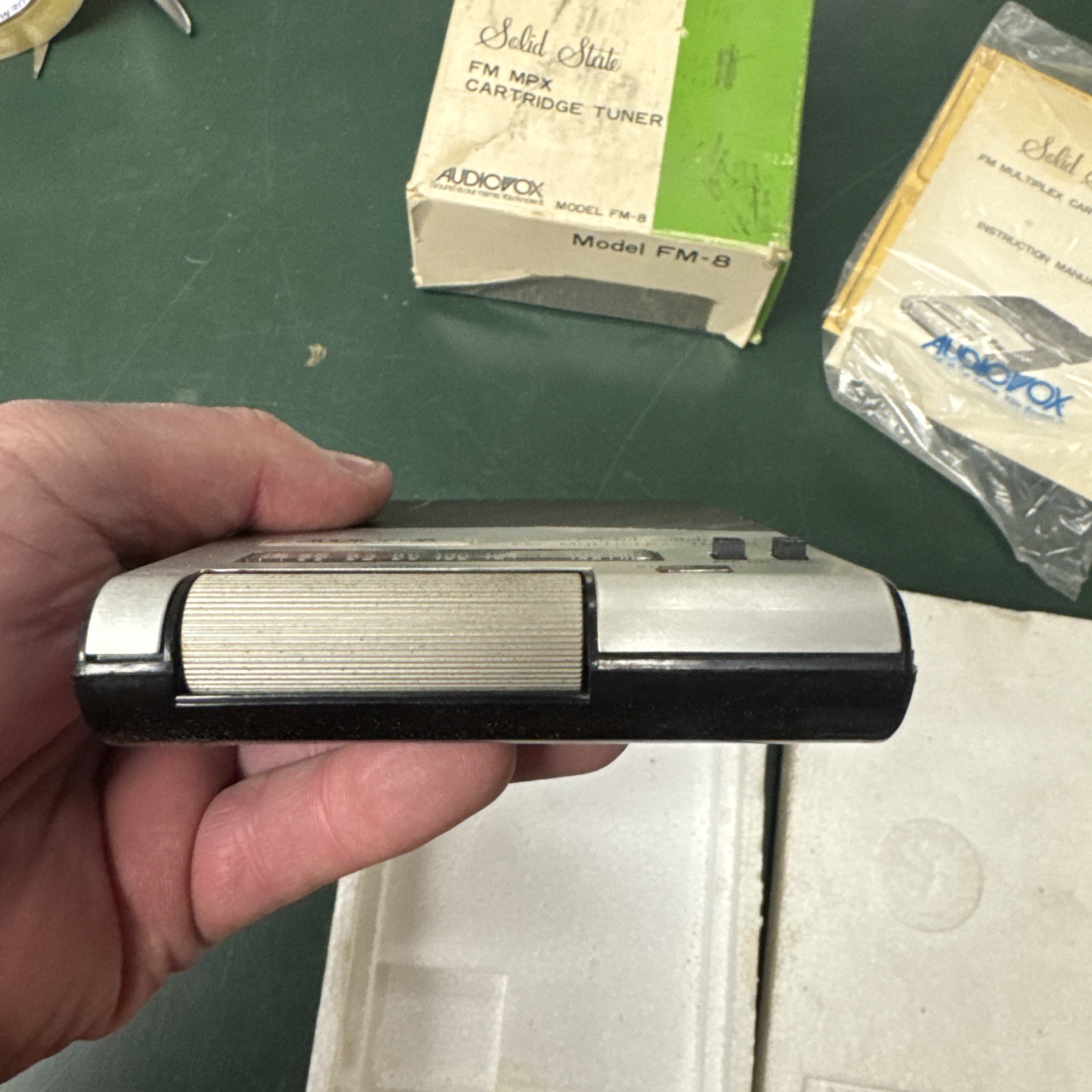 Vintage Audiovox Solid State FM Radio Multiplex Tuner Adapter For 8 Track Player