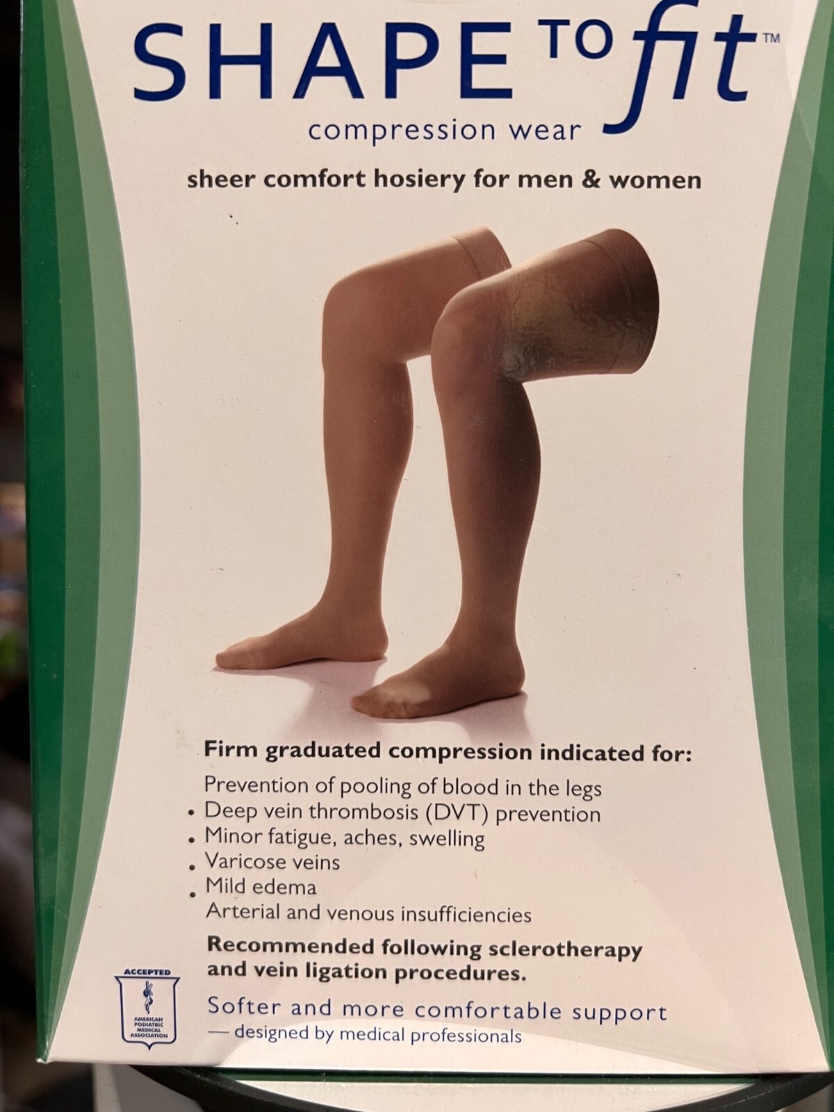 Dr. Comfort Unisex Sheer Thigh High Graduated Compression 15-20 or 20-30 mmHg