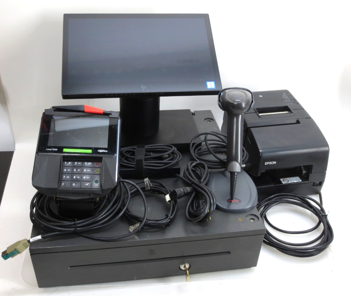 POS System - Engage One by HP w/ Printer, Scanner, Register & CC Terminal