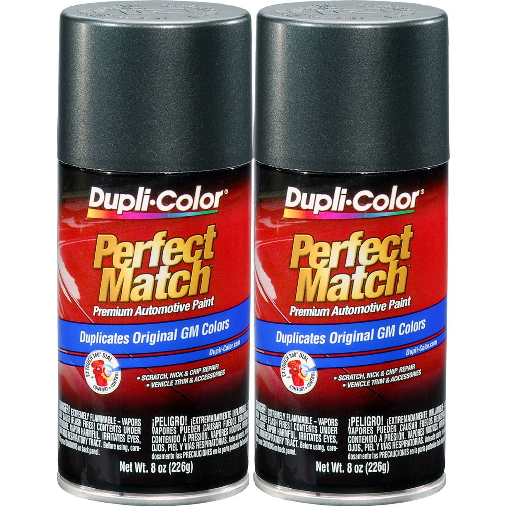 Duplicolor BGM0522 (2-Pack), Aerosol Paint for GM WA391E, Metallic Storm Gray
