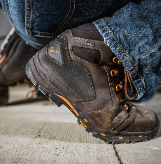 DANNER Men's Vicious - 4.5" Brown/Orange NOT SHIP CA, NY (MEDIUM)