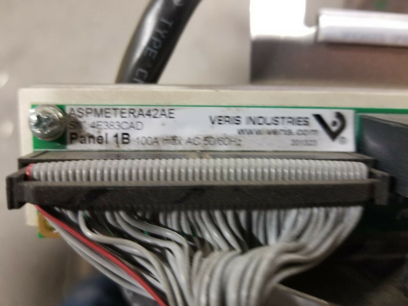 VERIS INDUSTRIES PANEL 1A PANEL 1B CT STRIPS W/ CONTROLLER 100 AMP ASPMETERA42AE