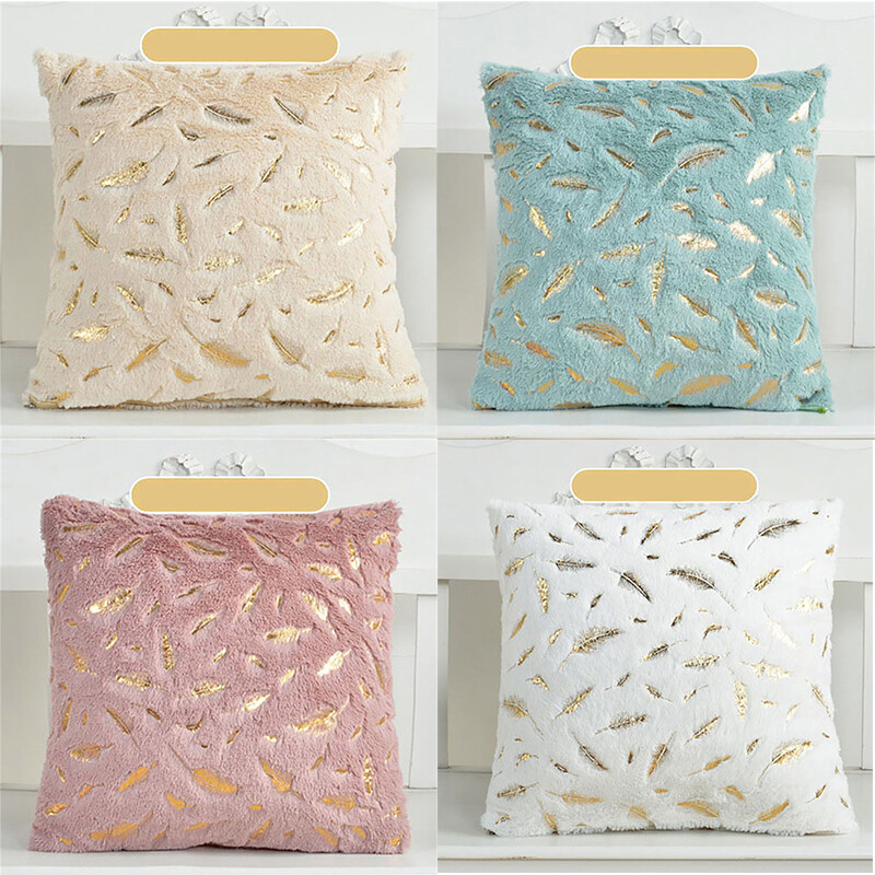 Pillows Covers Cushion 43x43cm Fur Sofa Decorative Bed Pillow Room Decoration