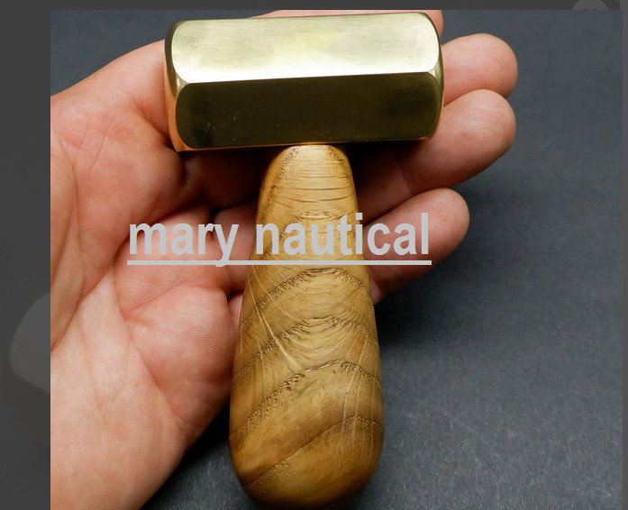 Brass hammer mallet 100% hand made Brass hammer gift for