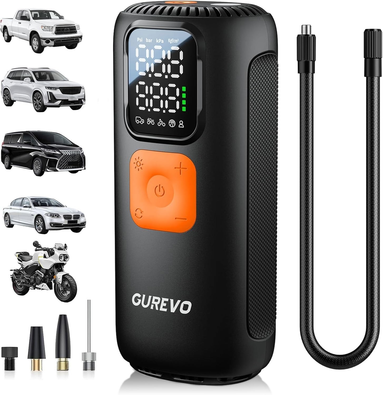 Tire Inflator Portable Air Compressor Pump for Car Tires 160PSI with LCD Display