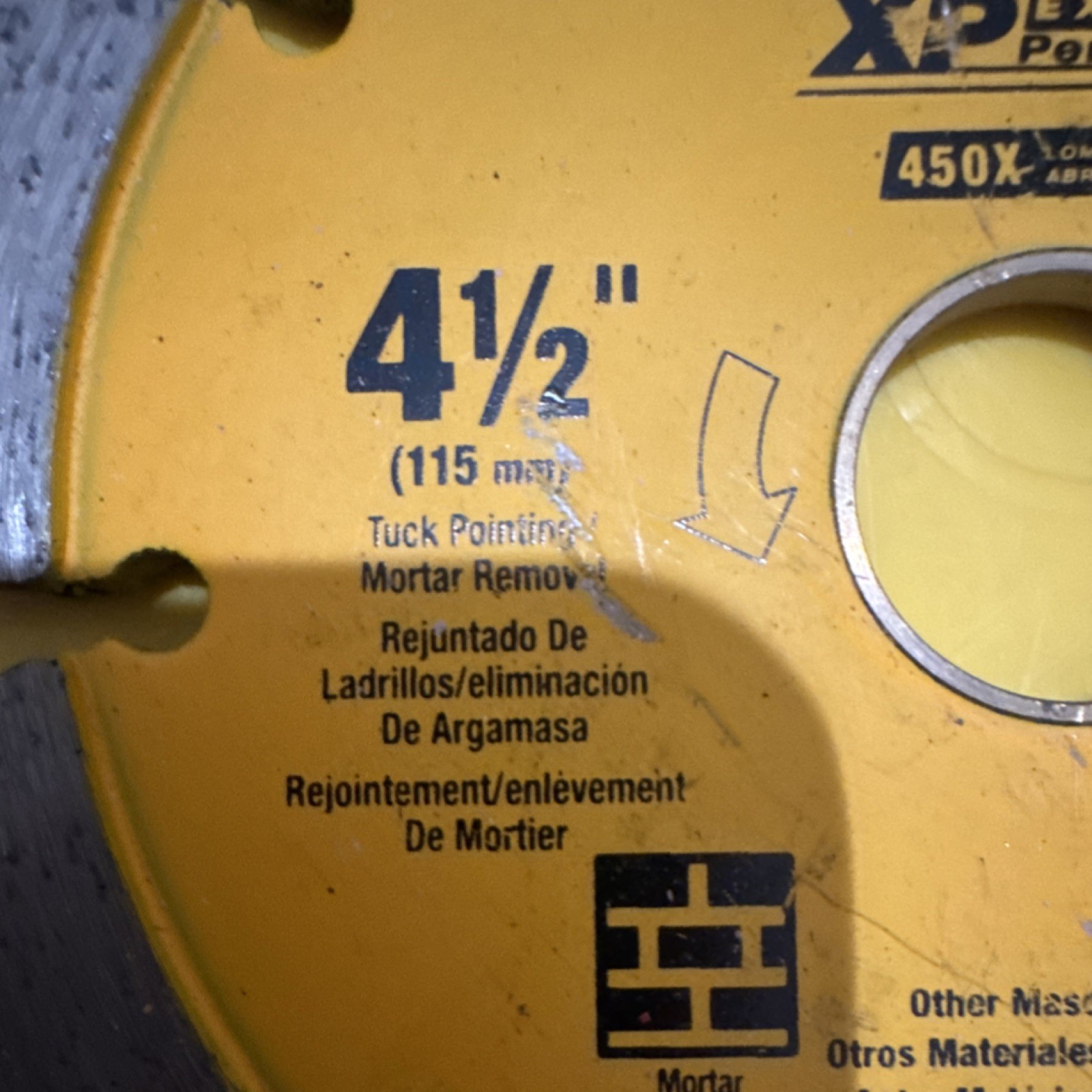 DEWALT XP Extended Performance Diamond Saw Blade 4.5 in for Mortar & Masonry