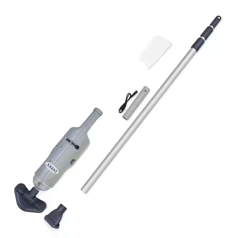 Rechargeable Handheld above Ground Pool Vacuum Cleaner with 2 Brush Heads