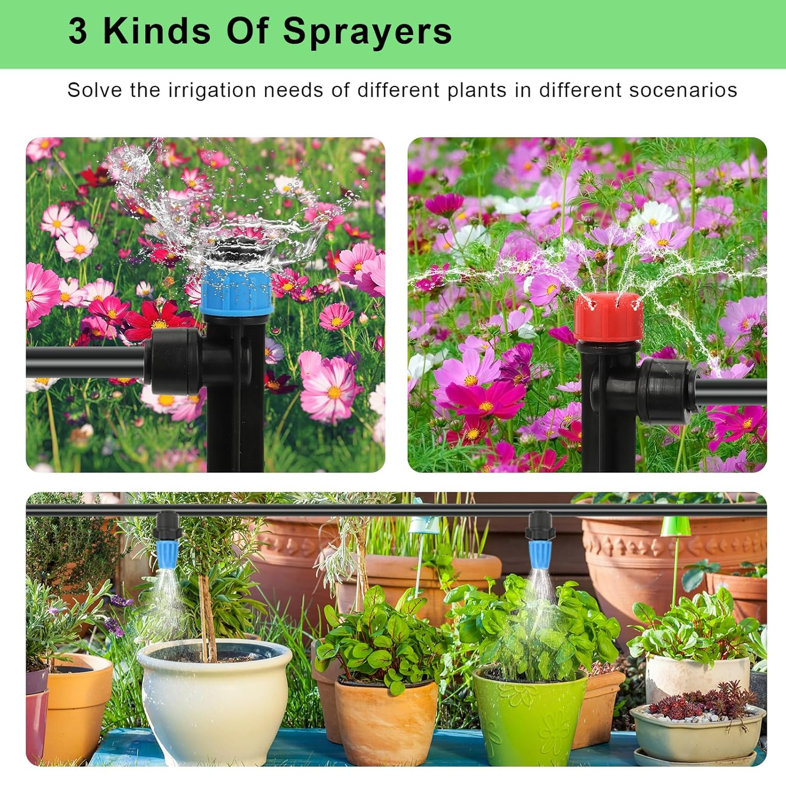 250FT Drip Irrigation Kit – 2026 New Quick-Connect Micro Irrigation System with