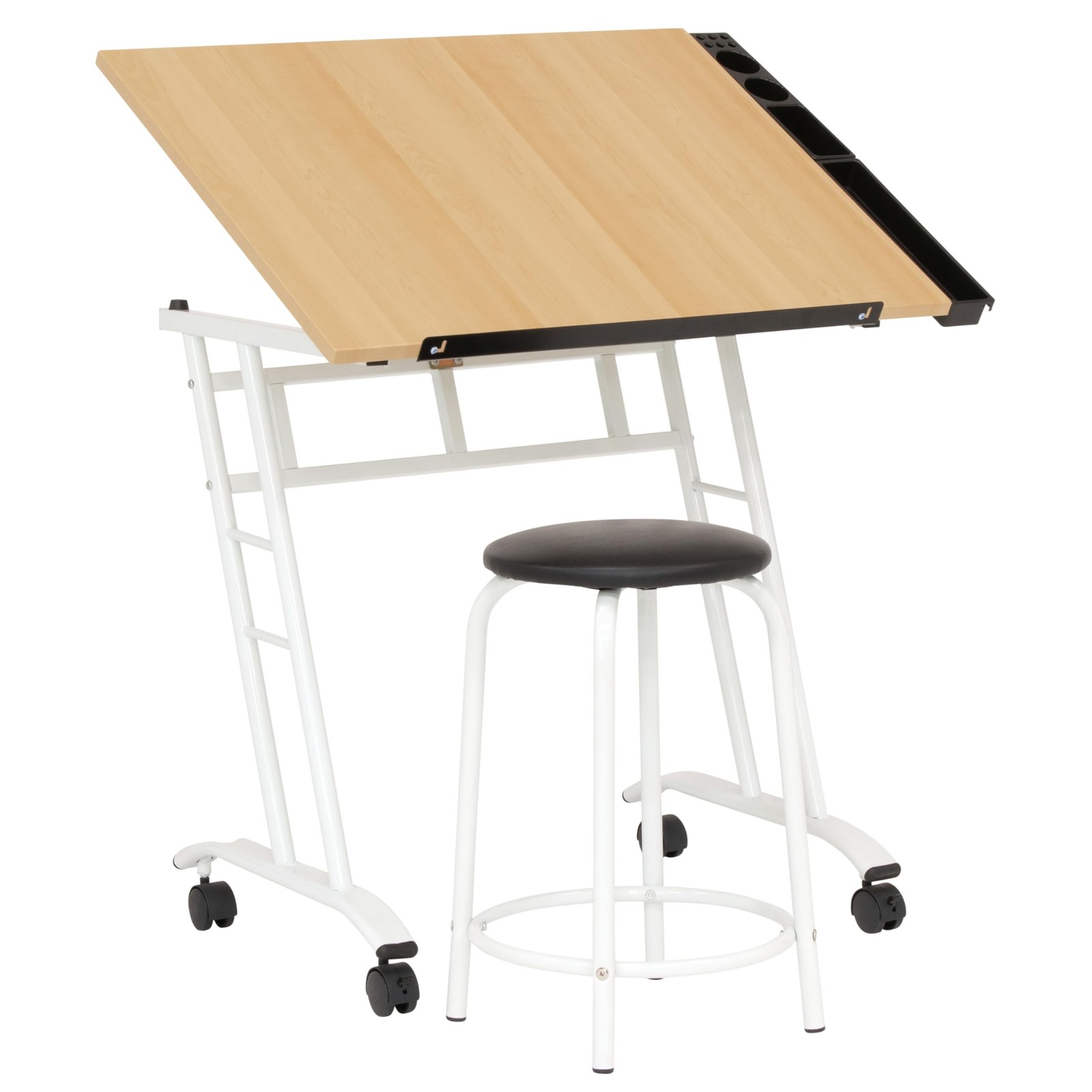 Studio Designs 13240 Craft Center, White/Maple,34" W x 23.5" D x 37.5" H Studio