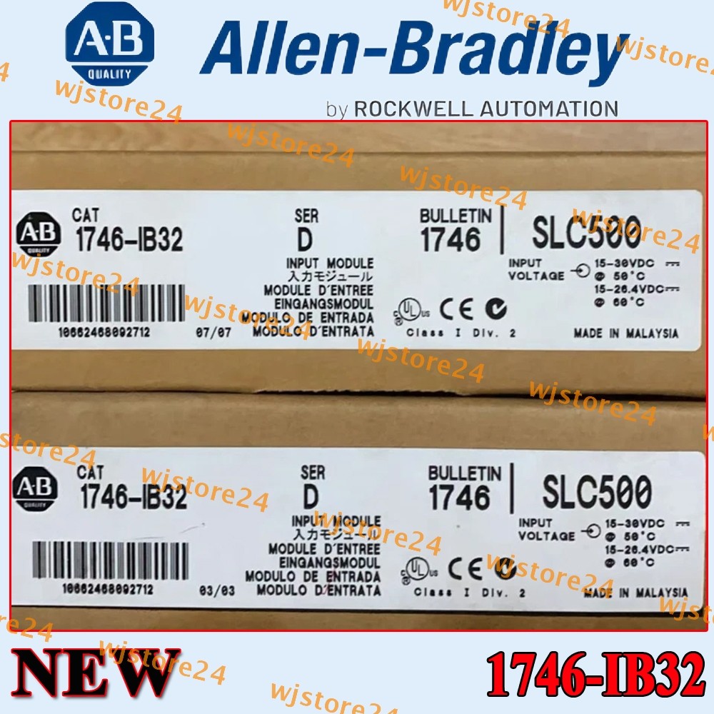 New Factory Sealed New PLC-AB 1746-IB32 SLC 500 PLC Input Module 1746IB32