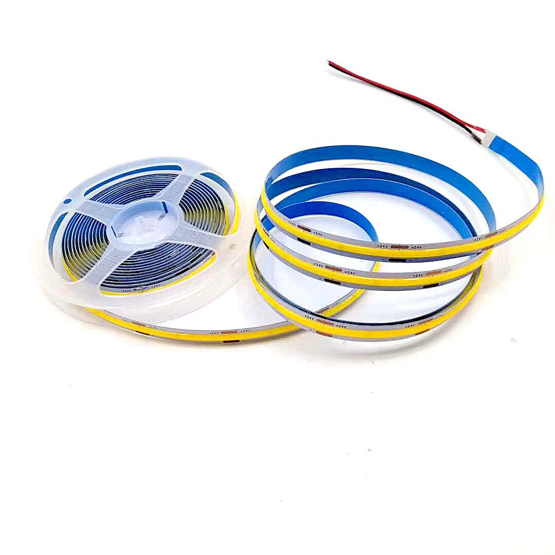 16.4ft COB LED Light 12/24V 384/528 LED/M IP20 Light Strips for Room Cuttable