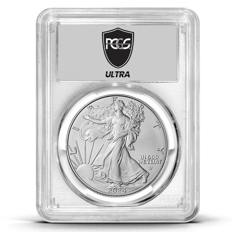 2024W Ultra Breaks HEATWAVE Silver Eagle Burnished PCGS SP70 Coin Mystery Pack