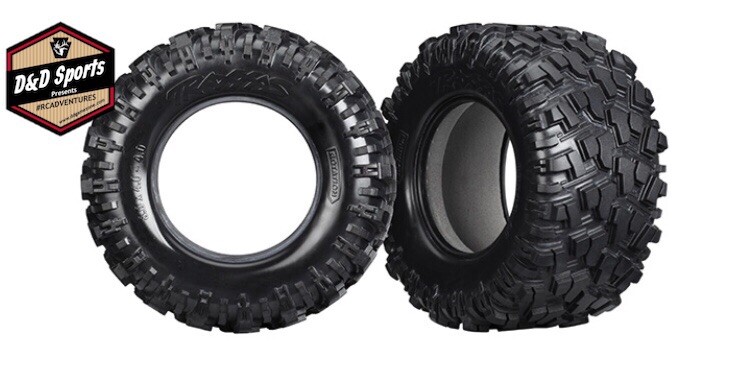 Traxxas 7770X Tires Maxx AT (left & right) (2)/ foam inserts (2)