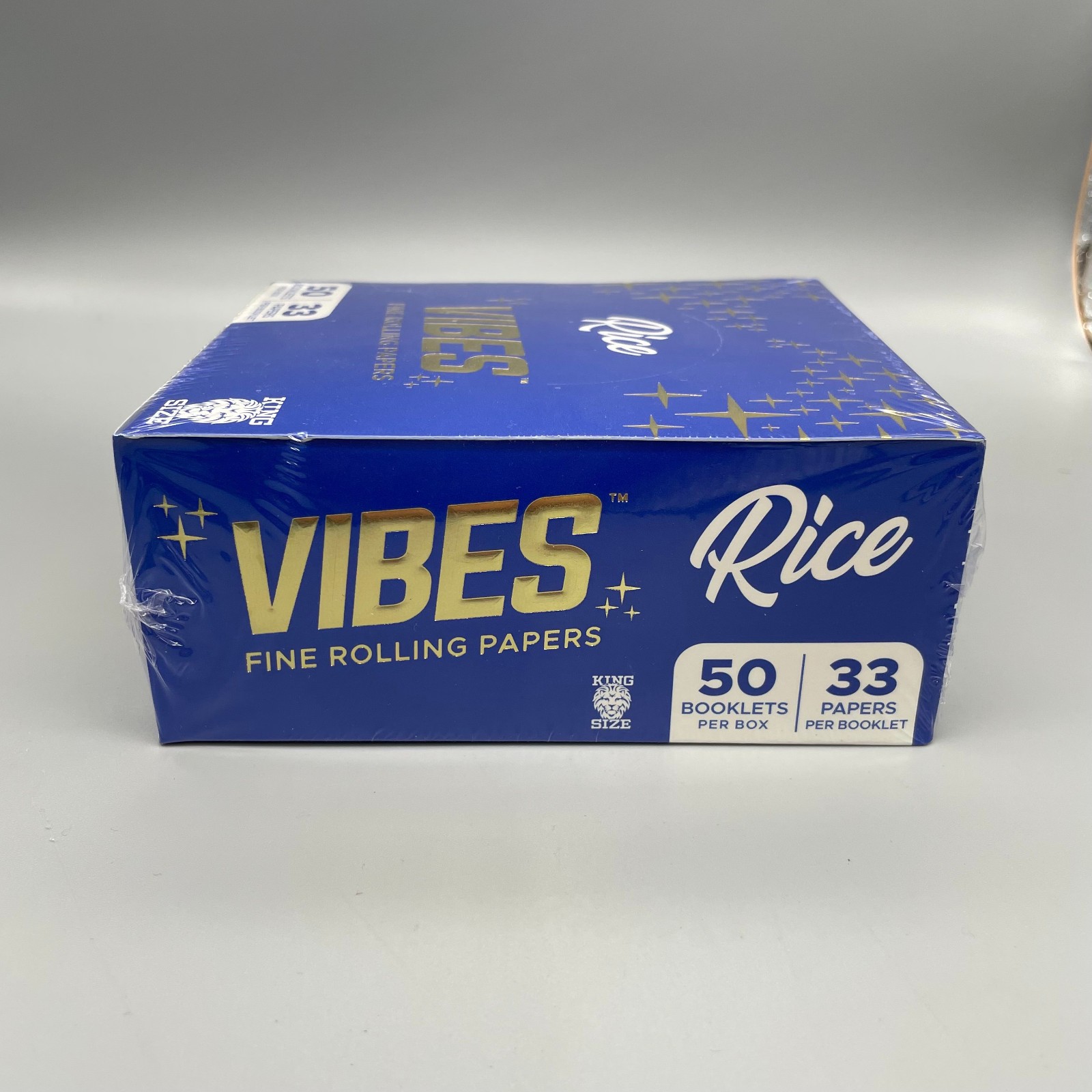 Vibes Rice King Size Rolling Papers Full Box of 50 Booklets
