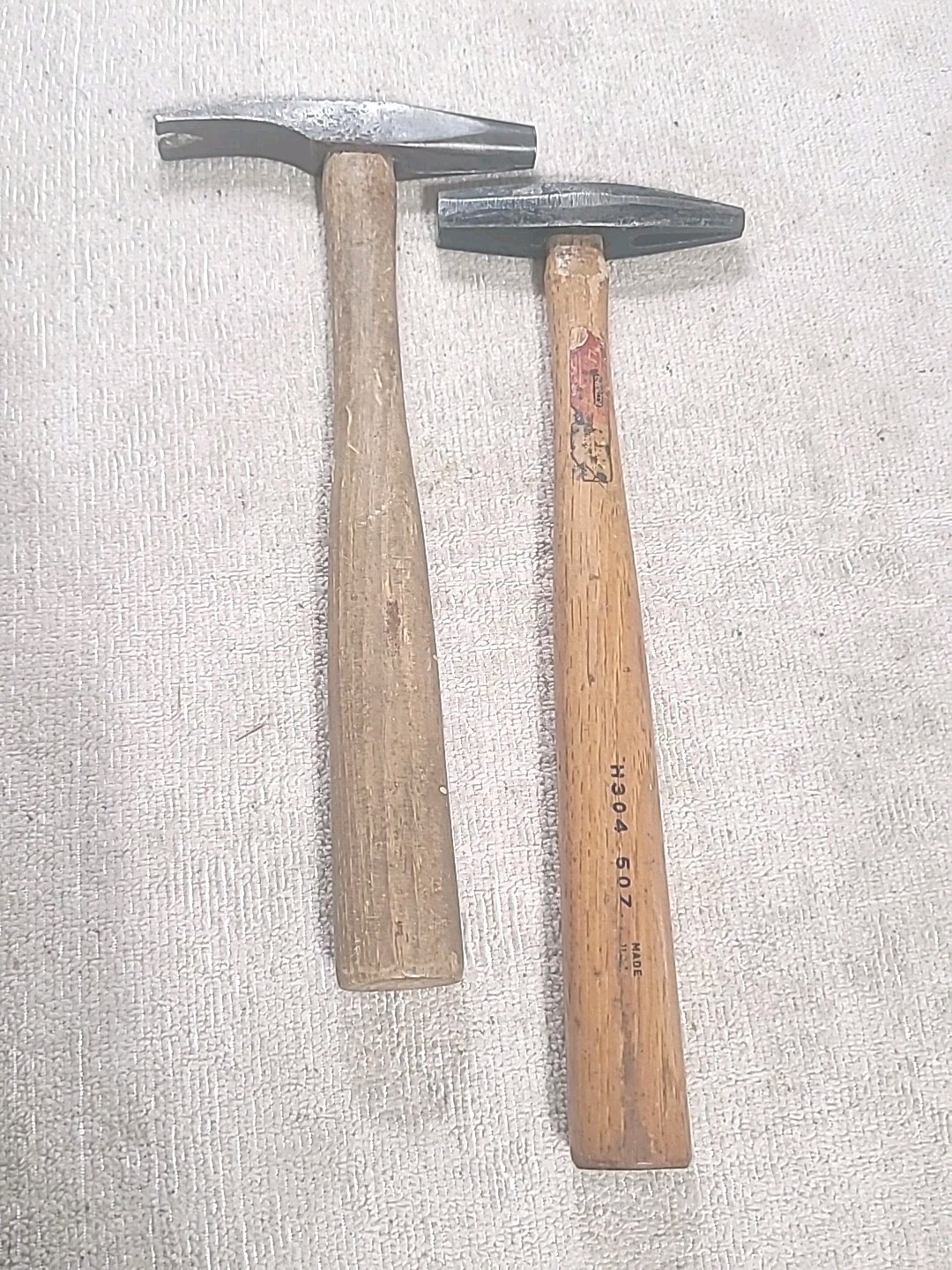 Vintage Stanley H304 Magnetized 5oz Tack / Upholstery Hammer & Unknown Brand.