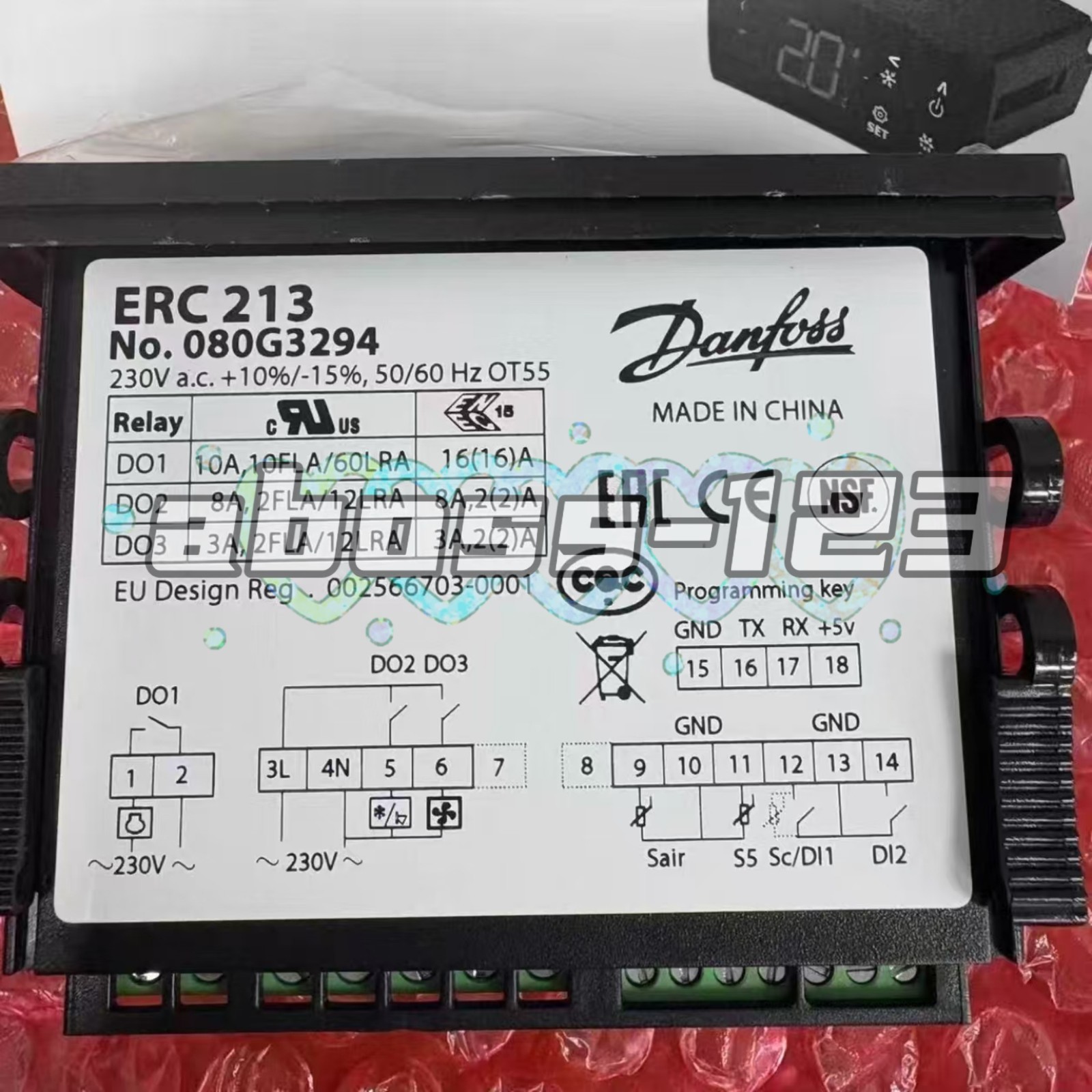 Danfoss 080G3294 ERC213 temperature controller#1pcs New In Box