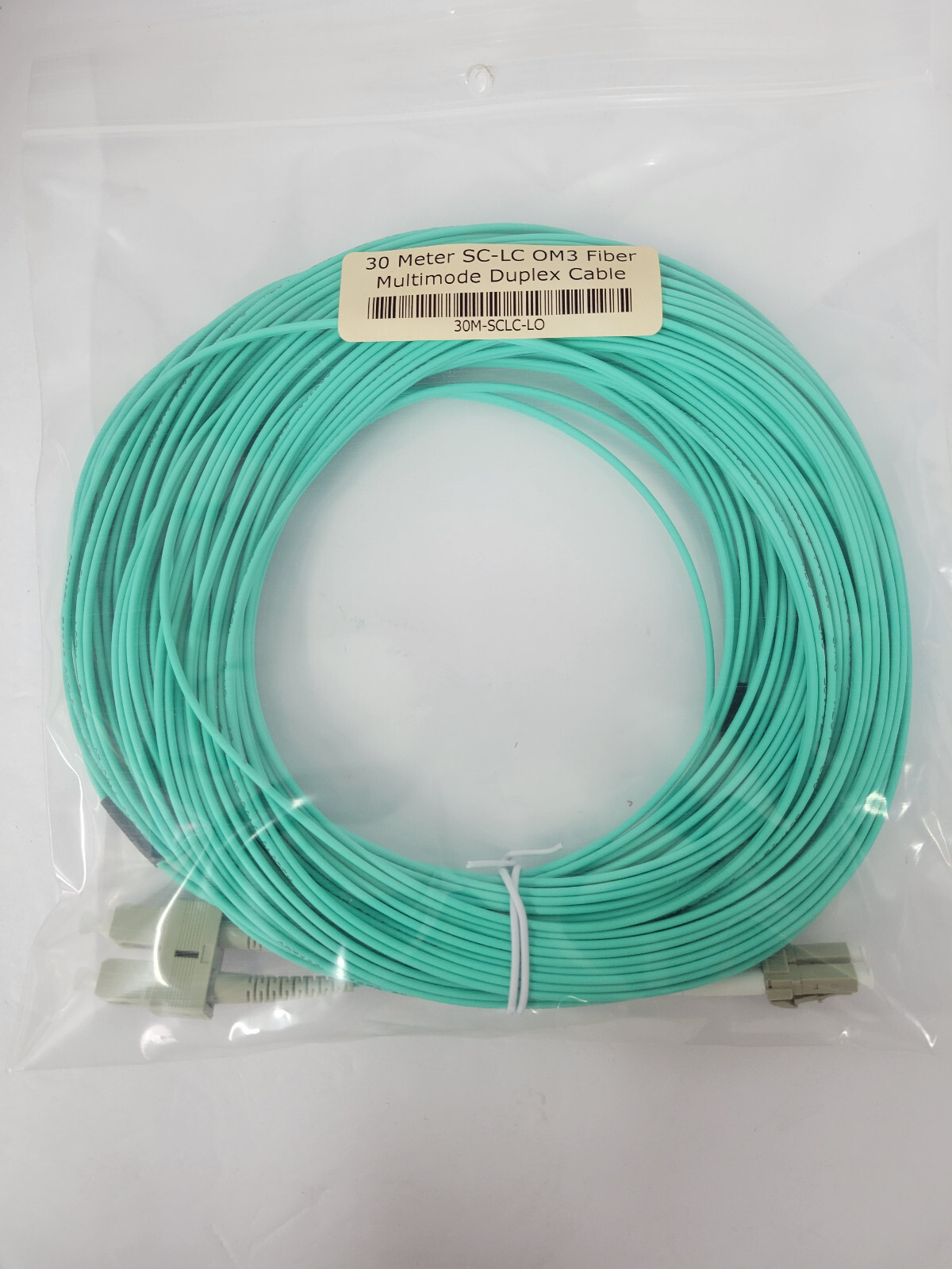 30 Meter SC/LC  OM3  Fiber Multimode Duplex Cable