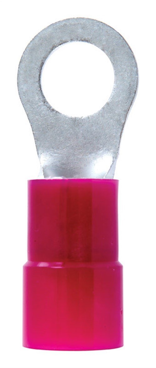 Jandorf 60780 Red Copper Nylon-Insulated 1/2 in. Stud Ring Terminal 2 AWG