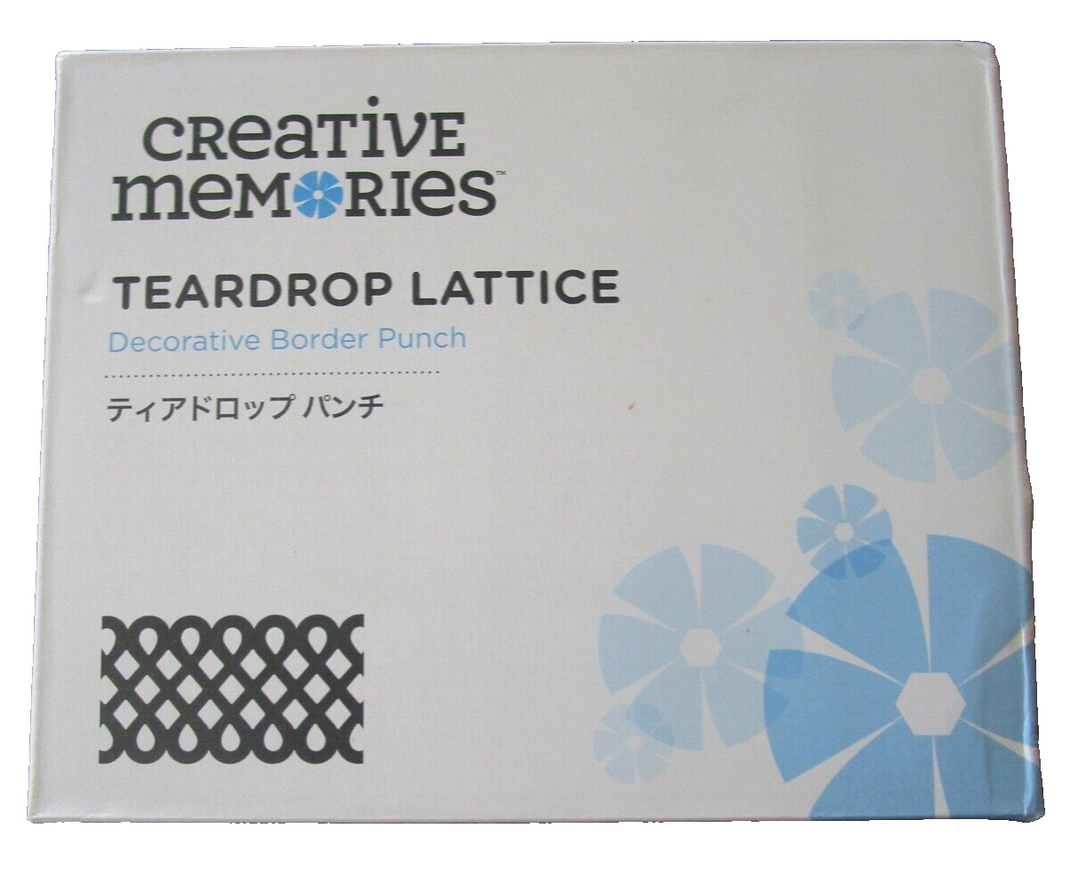 Creative Memories TEARDROP LATTICE Decorative Border Punch 2017 BRAND NEW