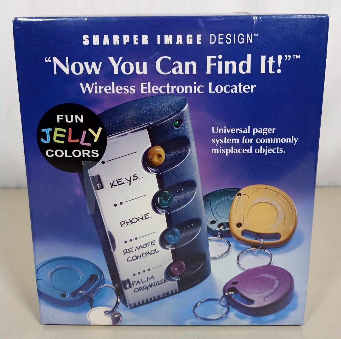 Sharper Image Wireless Electronic Locator Beeper Finder Jelly Colors SI667 - New