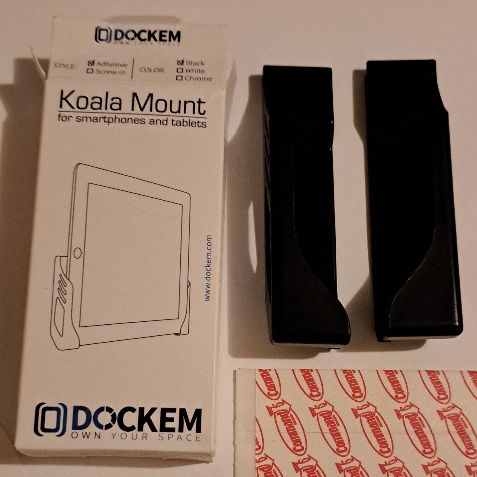 Dockem Koala Mount Adhesive Black Tablet Smartphone Holder Universal