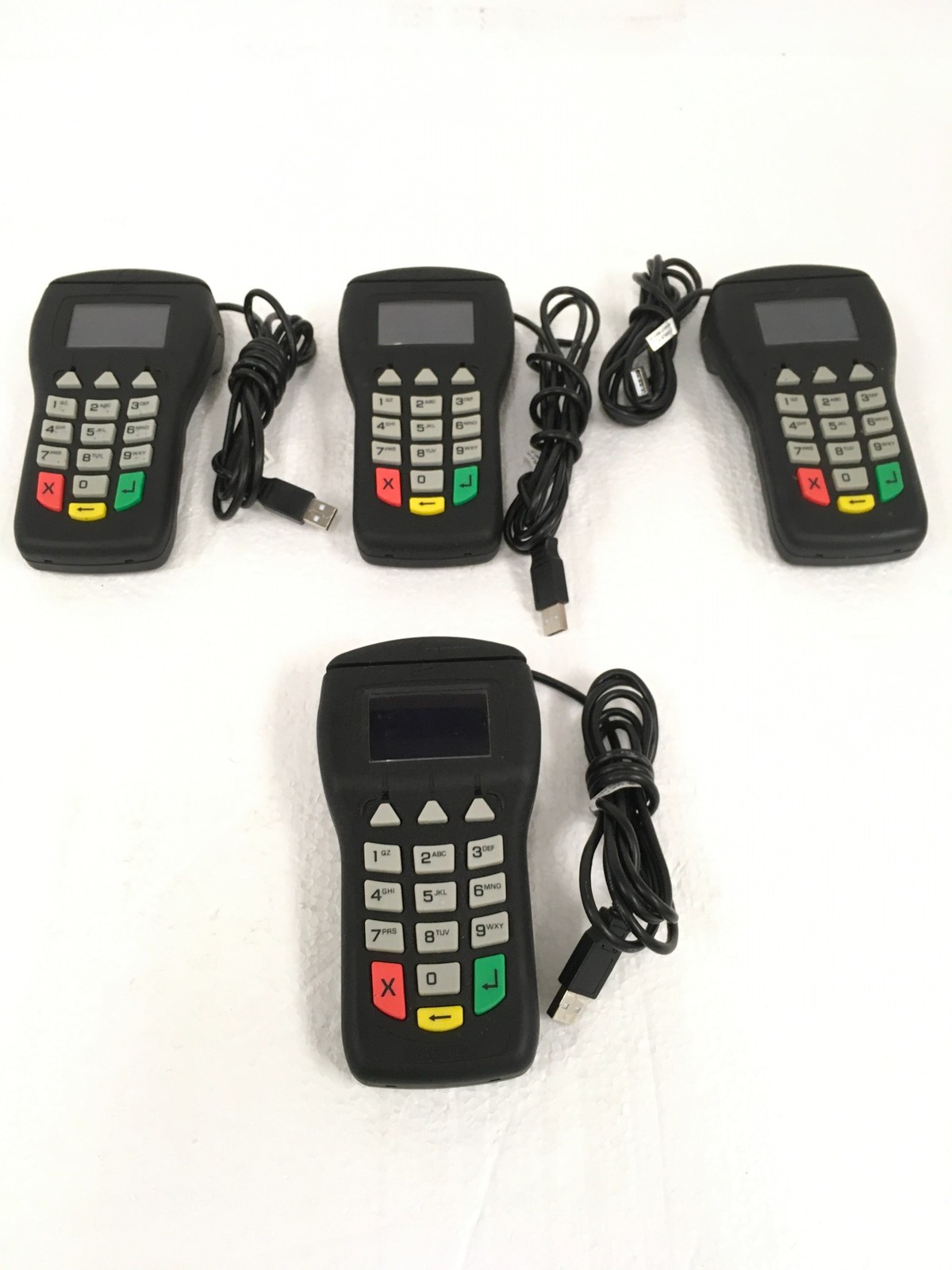 Lot of 4 MagTek 30050200 USB PIN Pad 3-Track Stripe Card Reader WORKING QTY