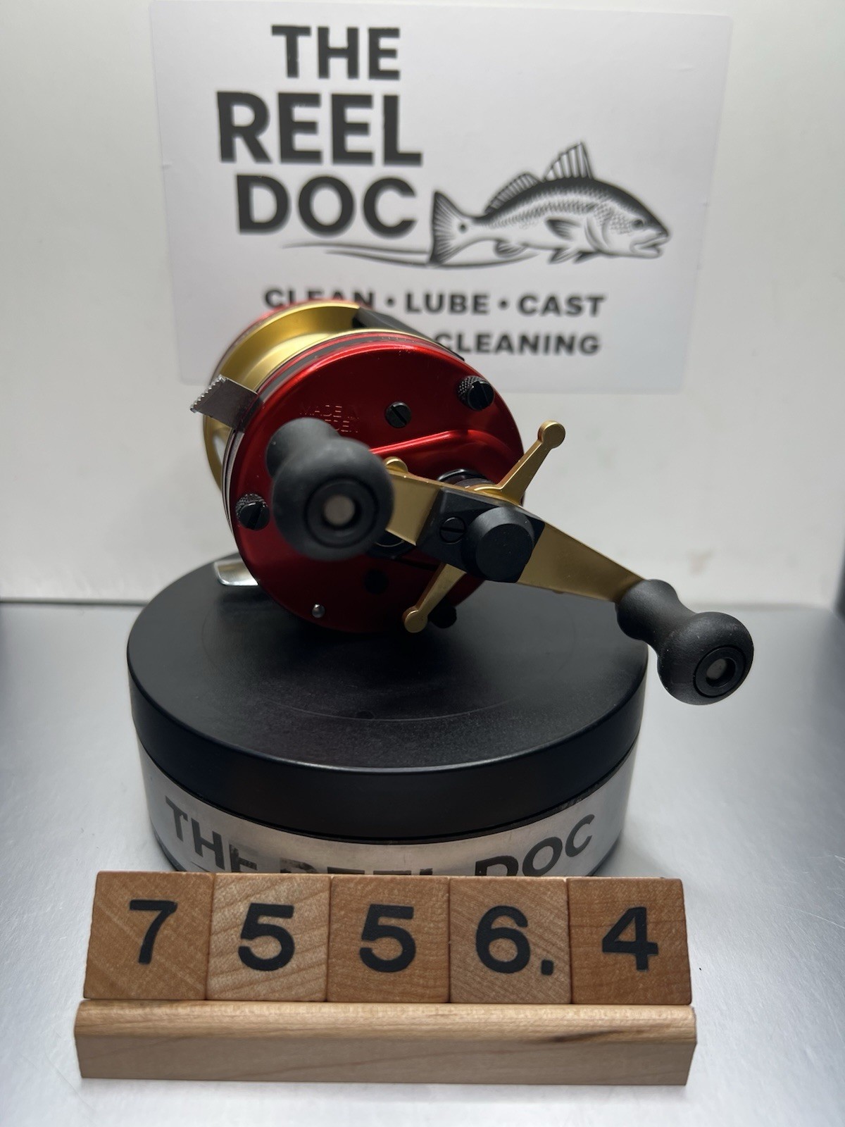 Abu Garcia 5000 35th Anniversary Red Gold Sweden 75564 Serviced By The Reel Doc