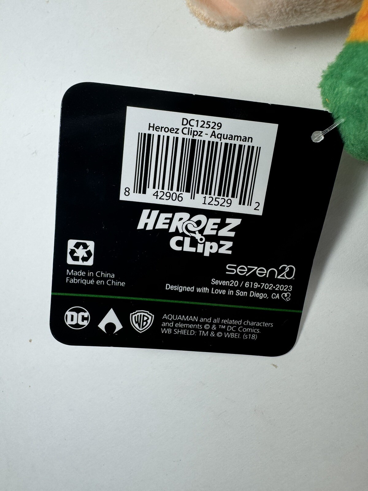DC Heroez Clipz Aquaman Plush